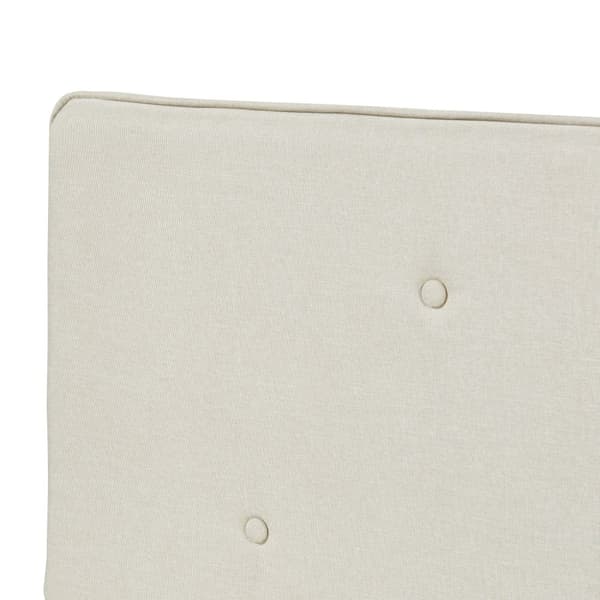 Klädd sänggavel Tokke 160x4x52 cm beige [en.casa]