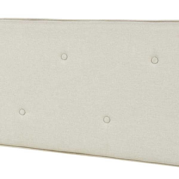 Klädd sänggavel Tokke 160x4x52 cm beige [en.casa]