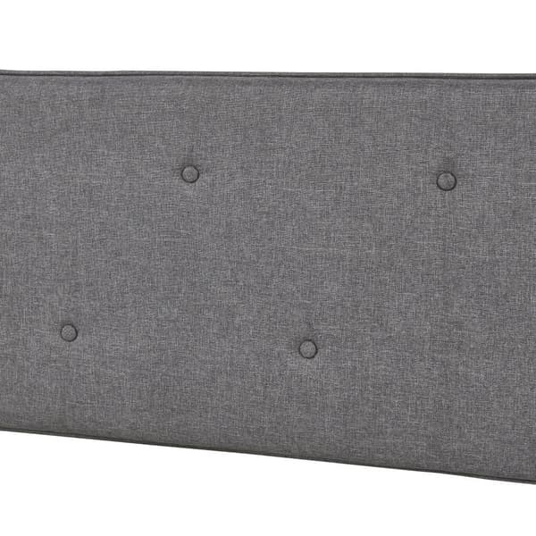 Klädd sänggavel Tokke 180x4x48 cm grå [en.casa]