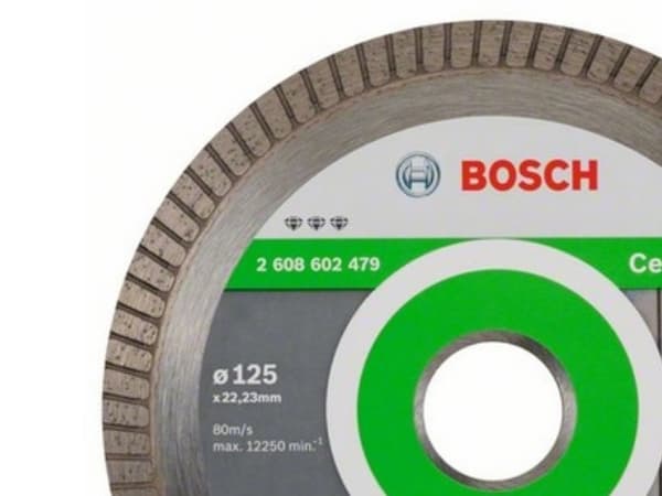 Bosch Best for Ceramic Extraclean Turbo - Diamantskjæreplate - for keramisk, porselen, porcelain stoneware, hard ceramics - 125 mm