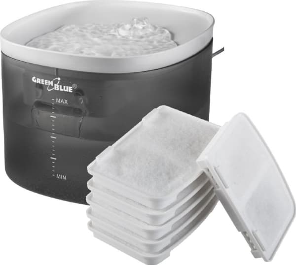 GreenBlue automatisk vanndispenser / dyredrikker, 3L, USB 5V1A, GB392