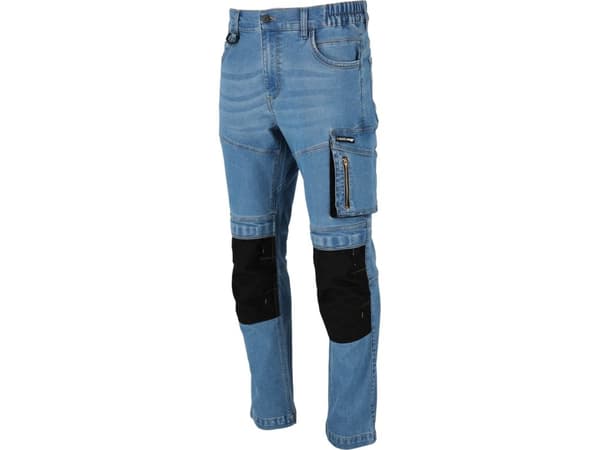 Lahti Pro Spodnie jeansowe jasnonieb.stretch ze wzmoc.,"2xl",ce, lahti
