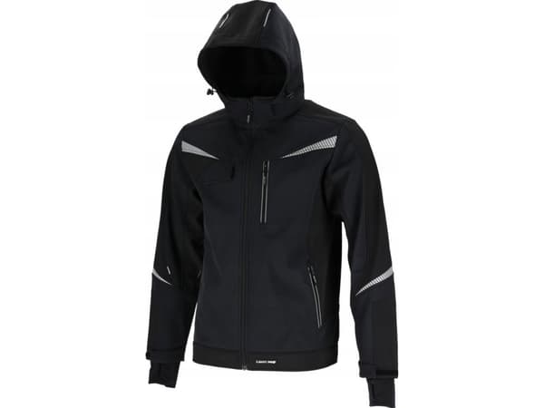 Lahti Pro Softshell-jakke med hette sort, "2xl", ce, lhti