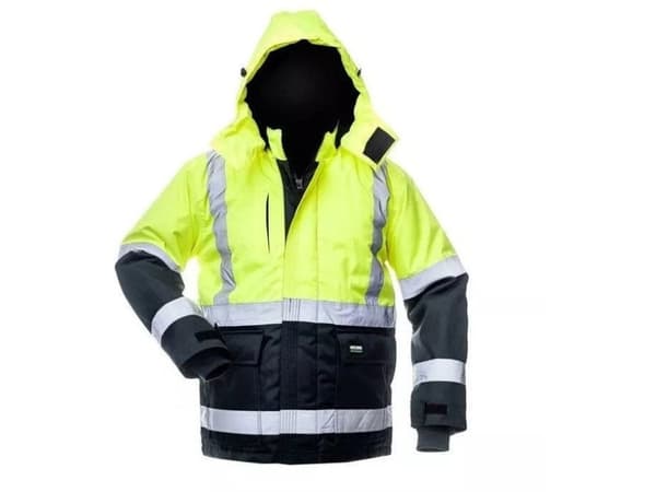 Kurtka męska CIRIUS JACKET CANVAS HI-VIS WJ-8946 YEL/BLU L