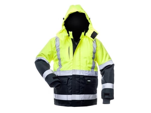 Kurtka męska CIRIUS JACKET CANVAS HI-VIS WJ-8946 YEL/BLU L