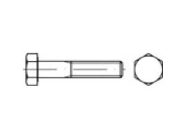 TOOLCRAFT TO-9976020 Sekskantsskrue M16 400 mm Udvendig sekskant DIN 931 Stål 10 stk