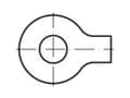 Pikkukuva 1 / 2: Kammioaluslevyt 28 mm 58 mm Ruostumaton teräs A2 10 kpl TOOLCRAFT TO-9988653