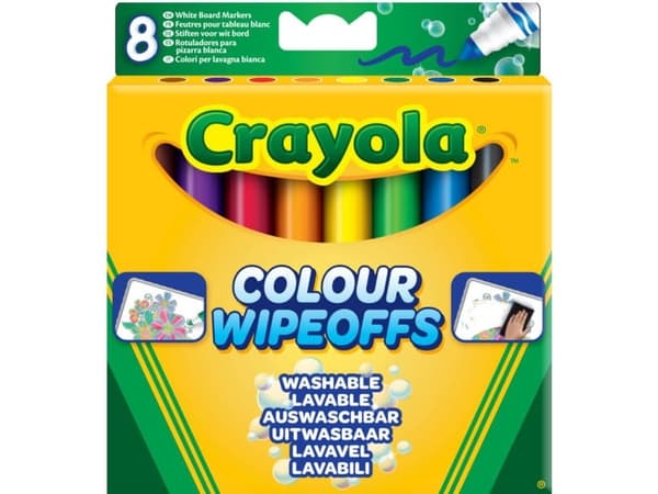 Crayola 03-8223, 8 farger, Sort, Blå, Brun, Grønn, Oransje, Rosa, Rød, Gult, Rund, Barn og voksne, CE, 3 år