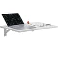 Miniatyrbild 1 av 9: Väggmonterat hopfällbart laptopbord, 23,62x15,75 tum, perfekt för hemmakontor, platsbesparande design