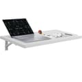 Miniatyrbild 1 av 9: Väggmonterat hopfällbart laptopbord, 31,5x15,75 tum, skrivbord för hemmakontor, platsbesparande design, lätt att installera