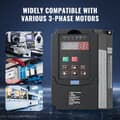 Miniatyrbillede 6 af 9: VFD 1HP 0,75KW 3,5Ampere 220V 1- eller 3-faset indgang, 3-faset udgang, 0-400Hz, høj effektivitet