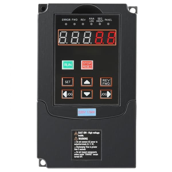 VFD 2HP, 1,5KW, 7,5Ampere 220V, 1 eller 3-faset indgang, 3-faset udgang, 0-400Hz, effektiv motorstyring