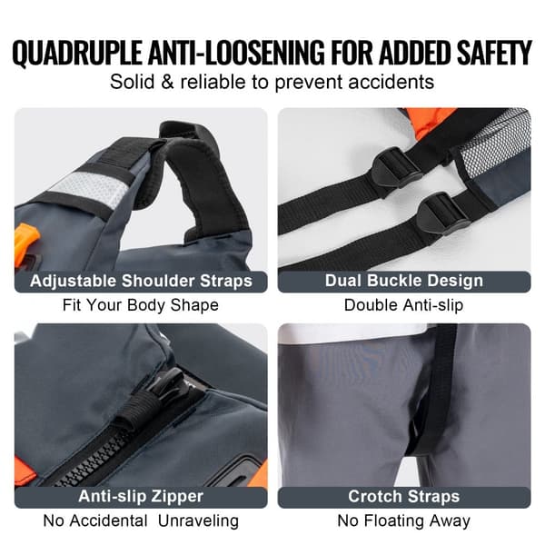 Vattensport flytväst PFD 80N, unisex, säker och bekväm flytväst för män och kvinnor
