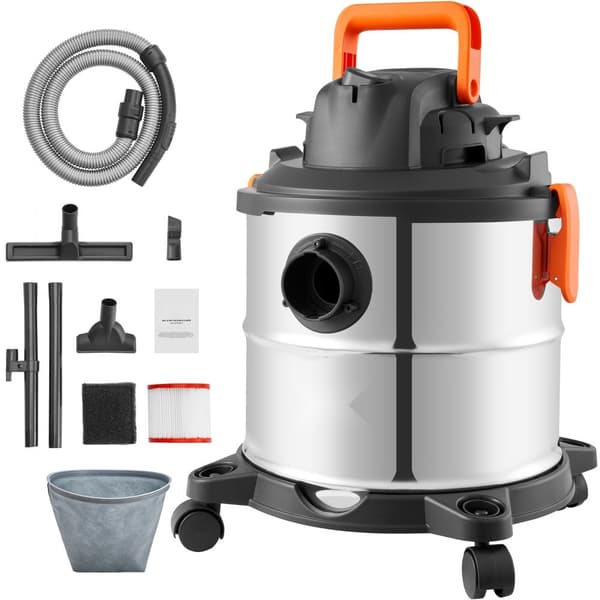 Våd/tør værkstedstøvsuger 20L 6 Peak HP, rustfrit stål dyse, effektiv sugekraft, kompakt design
