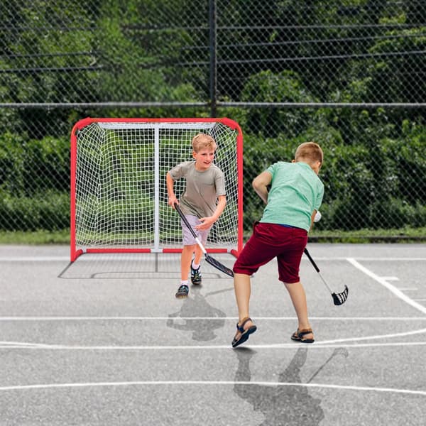 Ungdoms Gatehockeynät Inomhus Utomhus Stål Hockeymål för Barn 54"x44"