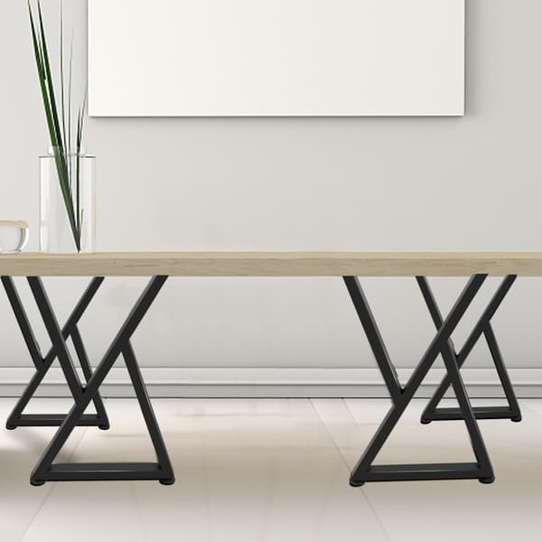 Z-muotoiset metalliset pöydän jalat, 28"x18" ruokapöydän jalat, 2 kpl, kestävä ja tyylikäs suunnittelu