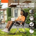 Miniatyrbillede 2 af 9: Zero Gravity stol 26", indendørs og udendørs hvilestol, ergonomisk design, komfortabel afslapning
