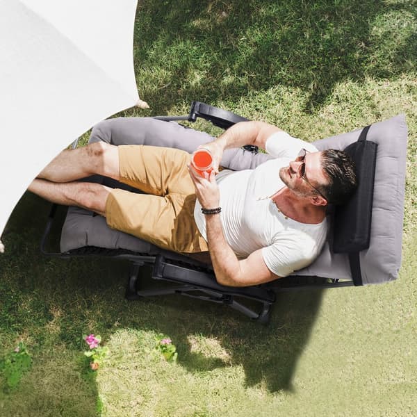 Zero Gravity stol 33", indendørs og udendørs hvilestol, ergonomisk design, komfortabel afslapning, justerbar position
