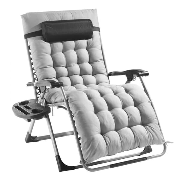 Zero Gravity stol 33", indendørs og udendørs hvilestol, ergonomisk design, komfortabel afslapning, justerbar position
