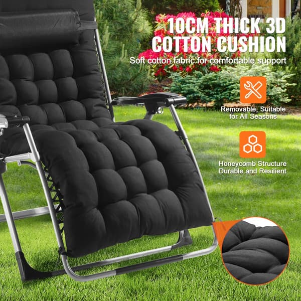 Nollgravitationstol 33", Nollgravitation Recliner Loungestol för inomhus och utomhus