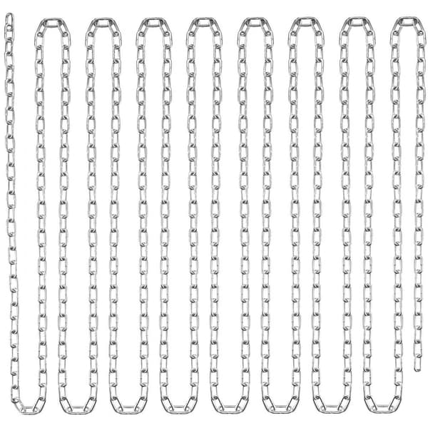 Zinkbelagt Proof Coil Kæde, Carbon Stål Kædeslynge 1/8" x 33', 350 lbs Belastningsevne