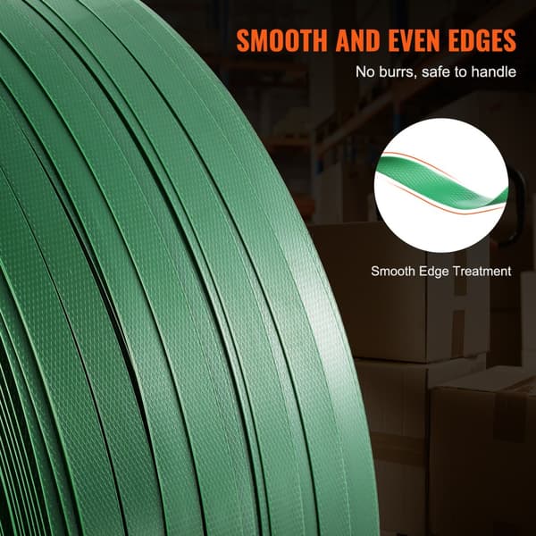 Emballage Polyester PET omsnøringsrulle 0,63" x 0,03" x 4000', slidstærk båndstrop, effektiv emballeringsløsning