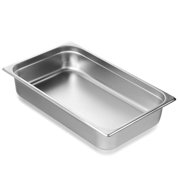 Täysikokoinen Hotelli Pan Steam Pöytäpannu, 4" syvä, Ruostumaton Teräs, Kestävä ja Tehokas Grillaamiseen