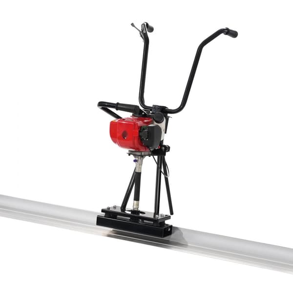 Gasbeton Power Screed, 3370 mm aluminiumsplade, 4-takts cementfinishing, justerbar motor, effektiv og holdbar