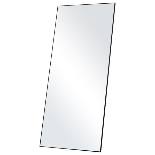 Gulvspejl i fuld længde 71'' x 31'' Fritstående og vægmonteret, hærdet glas, moderne design