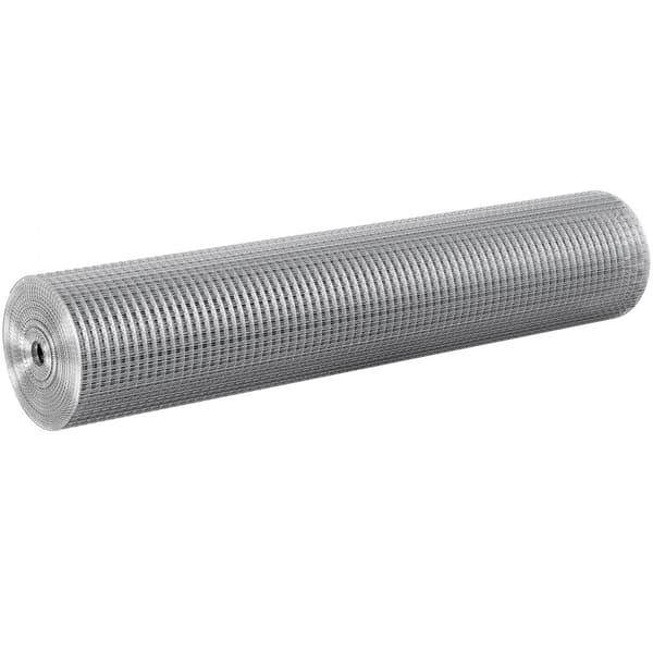 Hardwareklud 1/2", 36 tommer x 50 fod, 19 Ga trådnet, kyllingetrådshegn, holdbart og fleksibelt