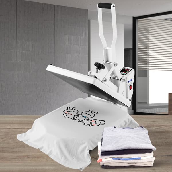 Lämpöprässi 15x15 tuumaa, sublimaatiosiirtotulostin, DIY T-paitojen valmistukseen, nopea lämpeneminen, digitaalinen lämpötilansäätö