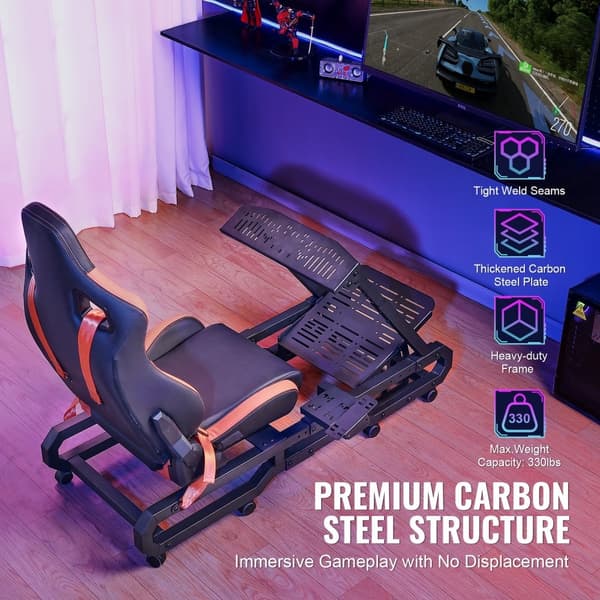 Tungt racinghjulställ för Logitech G923/G920/G29, maximal belastning 150 kg