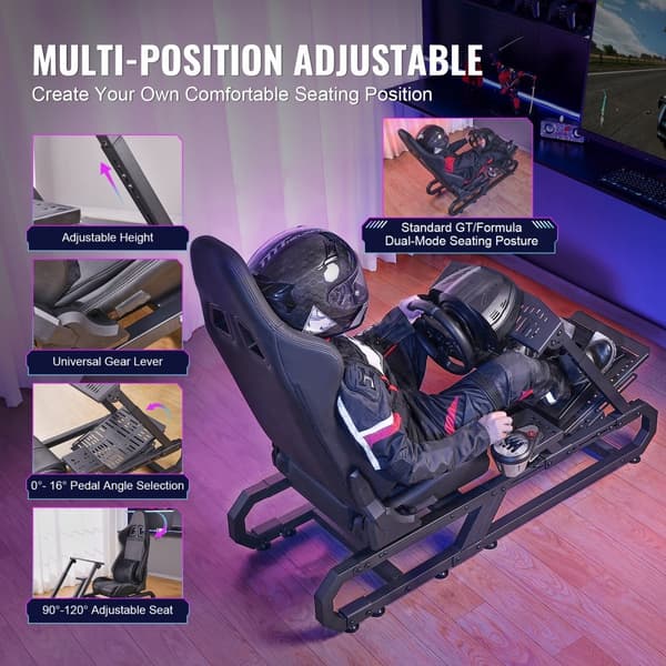 Robust Racerhjulstand til Logitech G923/G920/G29, Max 150 kg, Kompakt Design