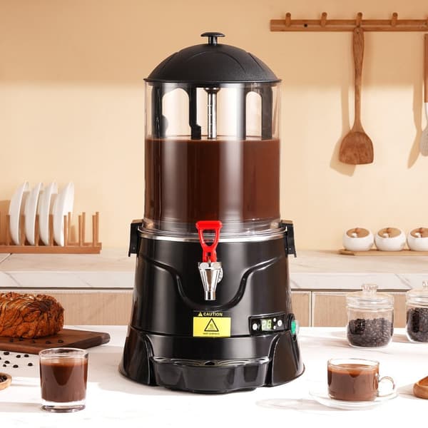 Varm chokladdispenser 10 L ABS, varm chokladmaskin, perfekt för varma drycker, automatisk påfyllning
