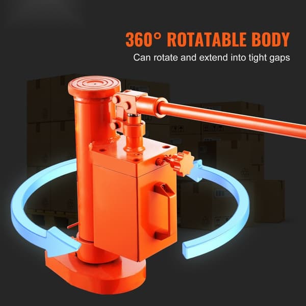 Hydraulisk Maskine Tåjakke Lifte 360° Roterbar 5 T Tå 10 T Topkapacitet