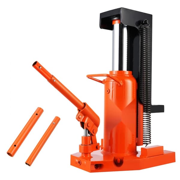 Hydraulisk Tåjacks, 10 Ton Tåjack Lift, 20 Ton Top Lift Kapacitet, 1,2-7,5 i Tåhøjde, 12,6-18,9 i Top Højde, Luft