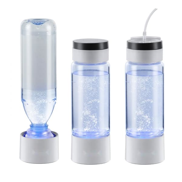 Hydrogen Vandflaske Generator, 380 ml, Bærbar Ionisator med SPE Teknologi, Hydrogenrigt Vand, Effektiv og Praktisk