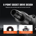 Miniatyrbillede 4 af 9: Impact sockets sæt 14 stk. 6-punkts 3/8” drive, bit ratchet værktøj kit med kasse, holdbar kvalitet