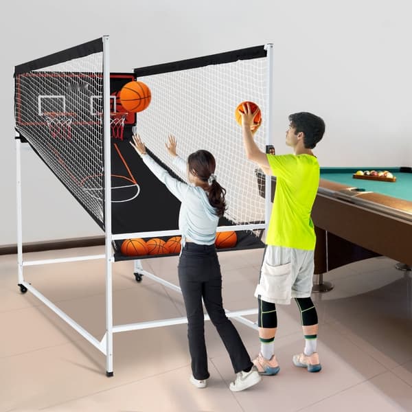 Inomhus Dubbelshot Arcade-spel med Järnbur, 2 Spelare, 5 Bollar