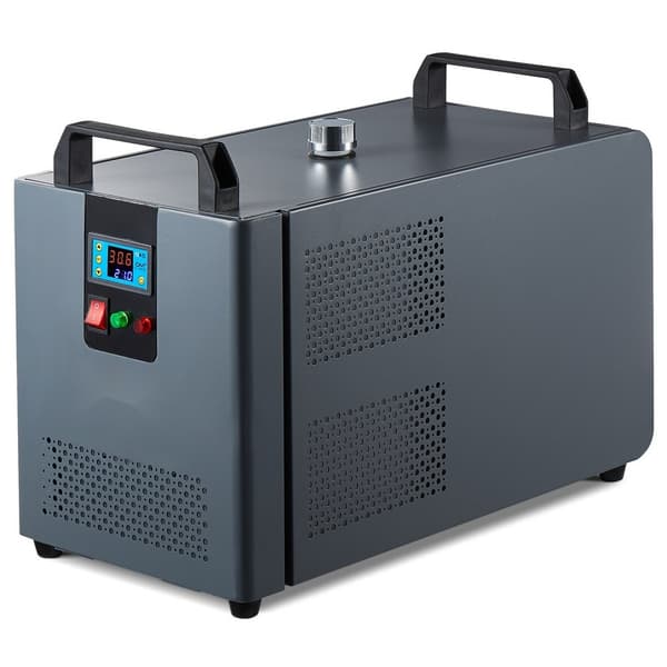 Industriel vandkøler, laserchiller, kølesystem med indbygget kompressor, 12L vandtankkapacitet, 7,2L/min maksimalt flow, 200W