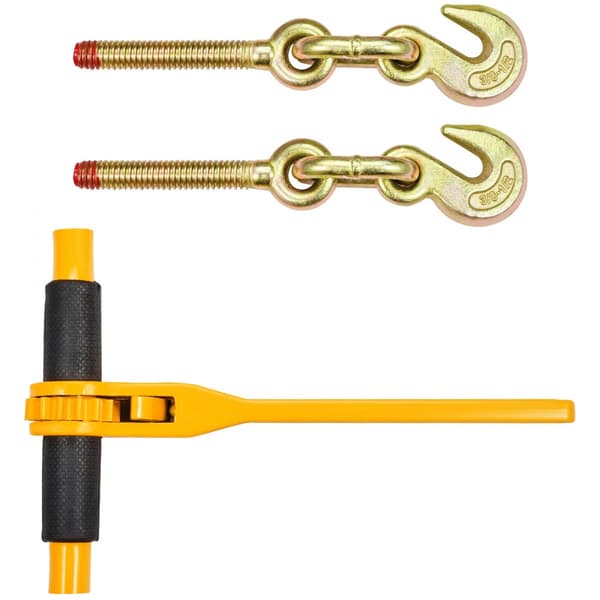 Ketju- ja sidontasarja 3/8"-1/2", räikkäkuormasidonta 3/8" x 10", 2 pakkauksen ketju, kestävä ja monikäyttöinen