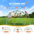 Miniatyrbillede 2 af 9: Klatredome 10FT, geometrisk kuppelklatrer med hængekøje og gynge, til børn 3-10 år, Jungle Gym, understøtter 750 LBS, nem at montere