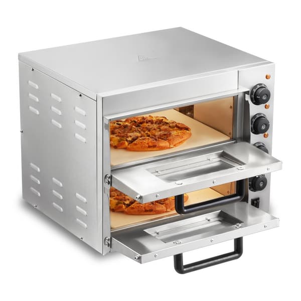 Kommersiell Elektrisk Pizzaugn för 14" Pizza, Inomhus, Hög Effekt och Jämn Värmefördelning