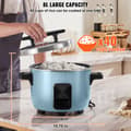 Miniatyrbillede 3 af 9: Kommerciel riskoger 40-kopper, non-stick gryde, 8L, 24 timers hold varm, restaurantudstyr