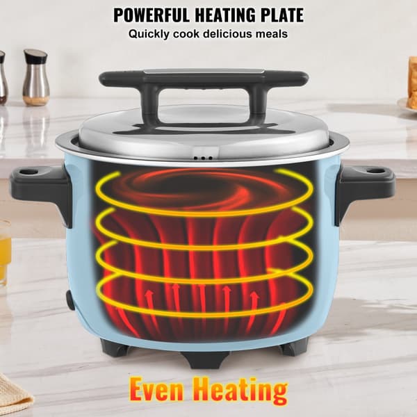 Kommerciel riskoger 40-kopper, non-stick gryde, 8L, 24 timers hold varm, restaurantudstyr
