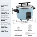 Miniatyrbillede 7 af 9: Kommerciel riskoger 40-kopper, non-stick gryde, 8L, 24 timers hold varm, restaurantudstyr