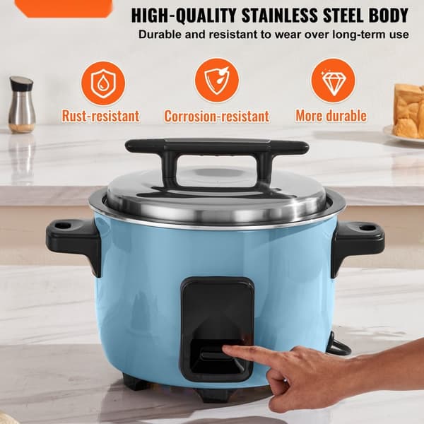 Kommerciel riskoger 40-kopper, non-stick gryde, 8L, 24 timers hold varm, restaurantudstyr