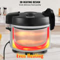 Miniatyrbillede 5 af 9: Kommerciel riskoger 60-kopper non-stick gryde 13L, 12 timer Hold Varm, Restaurant brug