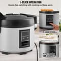 Miniatyrbillede 6 af 9: Kommerciel riskoger 60-kopper non-stick gryde 13L, 12 timer Hold Varm, Restaurant brug
