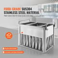 Miniatyrbillede 3 af 9: Kommercielle ispindeforme, 40 stk cylindriske ispopforme, rustfrit stål ispinde, ismagerformholder med 50 stk ispinde, holdbar kvalitet